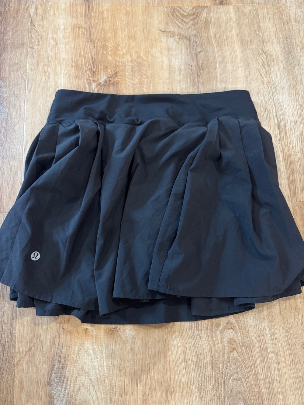 lululemon athletica Black Pleated Skater Skirt